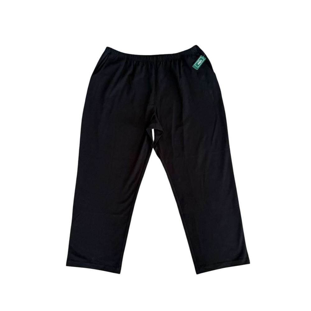 NEW! L.L. Bean women’s 3X black elastic waist casual pants with pockets NWT!